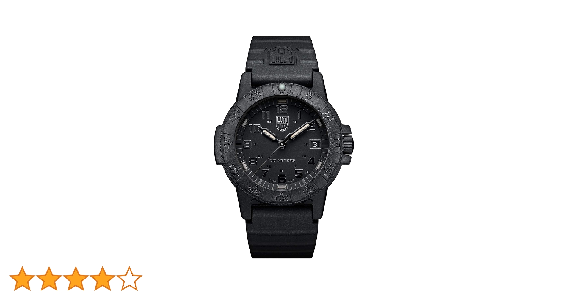 Luminox 100 METERS ブラック腕時計 Amazon.co.jp: Luminox レザーバック ウミガメ 100m 防水